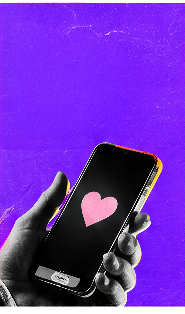 Celular com coração